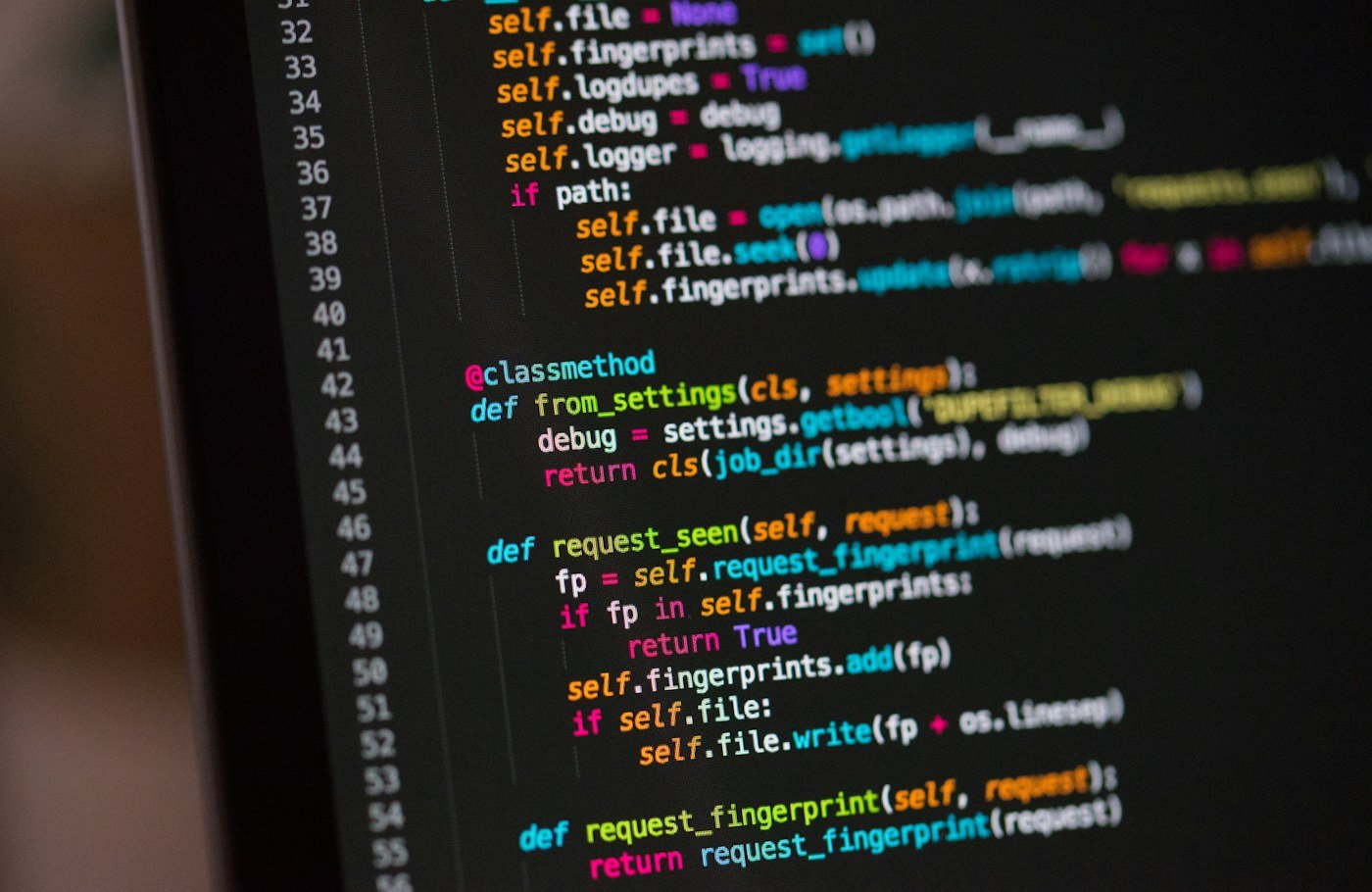 Code Python à l'écran